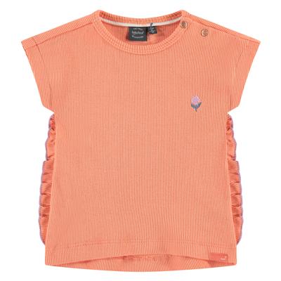 BABYFACE - T-shirt orange + volants
