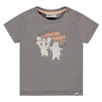 [NWB24127617] BABYFACE - T-shirt MC taupe + éléphant et ours