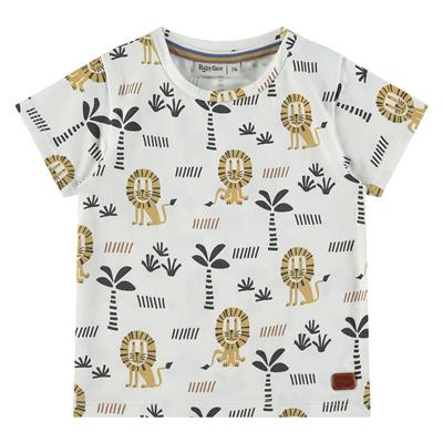 [NWB24327655] BABYFACE - T-shirt écru + lions et palmiers