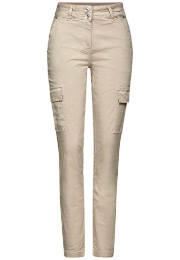 CECIL - Pantalon beige + poches