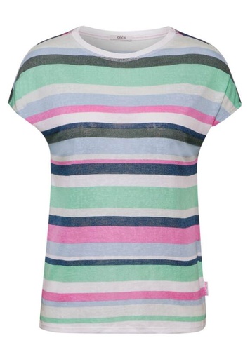 [320943-35391] CECIL - T-shirt rayé multicolore